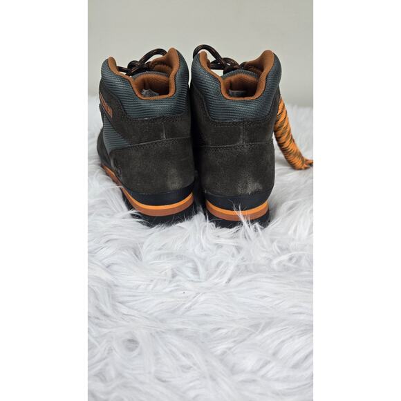 Timberland Euro Hiker Mid Men's Size 10 Lace Up Boots Dark Brown Suede and Green - Picture 8 of 12